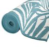 vidaXL Tapis d'ext&eacute;rieur aqua et blanc 80x150 cm design r&eacute;versible
