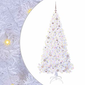 vidaXL Sapin de No&euml;l artificiel avec 300 LED Blanc 180 cm PVC et Acier