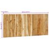 vidaXL T&ecirc;te de lit 120 cm bois d'acacia massif