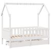 vidaXL Cadre de lit enfant avec tiroirs sans matelas 70x140 cm bois