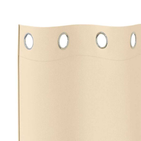 vidaXL Rideaux occultants avec anneaux 2 pcs Crème 140 x 140 cm