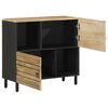 vidaXL Buffet 80x33,5x75 cm bois de manguier brut massif