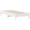 vidaXL Lit biblioth&egrave;que sans matelas blanc 100x200 cm bois pin massif