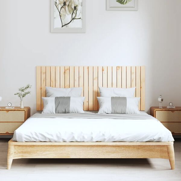 vidaXL T&ecirc;te de lit murale 147x3x60 cm Bois massif de pin