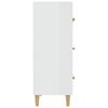 vidaXL Buffet Blanc brillant 70x34x90 cm Bois d'ing&eacute;nierie