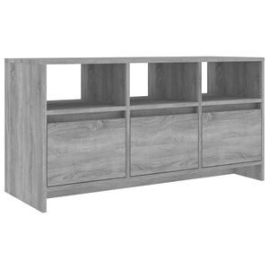 vidaXL Meuble TV Sonoma gris 102x37,5x52,5 cm Bois d'ing&eacute;nierie