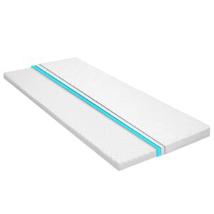 vidaXL Sur-matelas 80 x 200 cm Mousse froide Profil d'&oelig;uf 6 cm