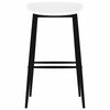 vidaXL Chaises de bar lot de 2 blanc