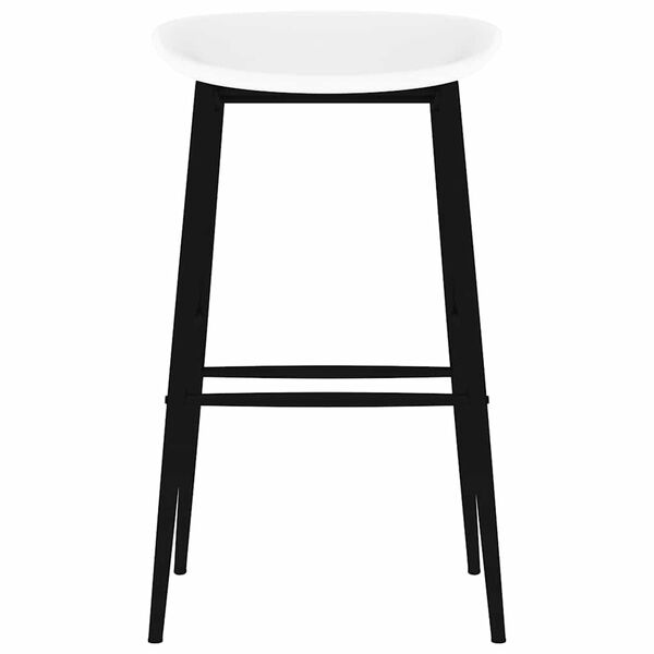 vidaXL Chaises de bar lot de 2 blanc