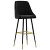 vidaXL Tabourets de bar lot de 2 noir velours