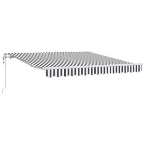 vidaXL Auvent r&eacute;tractable automatique anthracite et blanc 300x250 cm