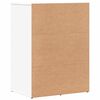 vidaXL Buffets 2 pcs blanc 59x39x80 cm bois d'ingénierie