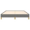 vidaXL Cadre de lit sans matelas gris fonc&eacute; 140x200 cm tissu