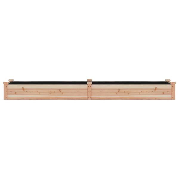 vidaXL Lit sur&eacute;lev&eacute; de jardin doublure 240x45x25 cm bois massif sapin