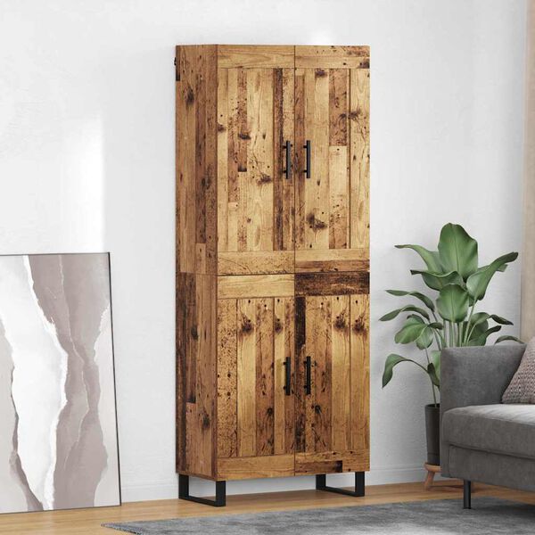 vidaXL Haut Armoire Bois ancien 69,5 x 34 x 180 cm Bois d'ing&eacute;nierie