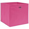 vidaXL Boîtes de rangement 4 pcs Rose 32x32x32 cm Tissu