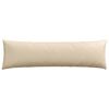 vidaXL Coussins de canapé 2 pcs Crème 145 x 40 cm tissu