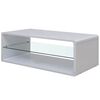 vidaXL Table basse Haute brillance Blanc