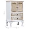 vidaXL Armoire à tiroirs Blanc 50x30x80 cm Bois
