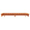 vidaXL Cadre de lit sans matelas cire marron 100x200cm bois pin massif