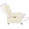 vidaXL Fauteuil de massage électrique Crème Similicuir
