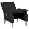 vidaXL Fauteuil de massage inclinable Noir Tissu