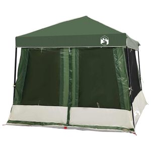 vidaXL Ensemble de Tentes de Camping 2 pcs Vert Taffetas et Tissu