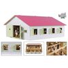 Kids Globe &Eacute;curie de chevaux avec 7 box &agrave; cheveux 1:24 Rose 610189