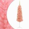 vidaXL Sapin de No&euml;l artificiel &eacute;troit avec boules 150 cm 150 LED