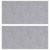 vidaXL Nez de marche 2 pc 50 x 25 cm Argent&eacute; Aluminium Rectangulaire