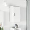 vidaXL Cabinet de salle de bain Blanc brillant 30 x 31,5 x 61 cm
