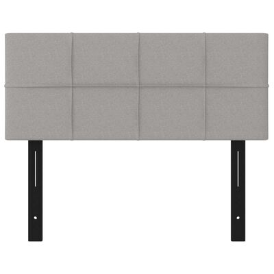 vidaXL Tête de lit gris clair 100x5x78/88 cm tissu