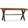 vidaXL Table basse Bois massif avec finition miel 100x50x50 cm