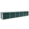 vidaXL Lit sur&eacute;lev&eacute; de jardin Acier galvanis&eacute; 480x80x77 cm Vert