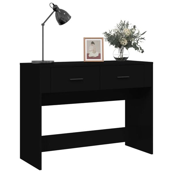 vidaXL Table console Noir 100x39x75 cm Bois d'ing&eacute;nierie