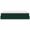 vidaXL Cadre de lit ottoman avec matelas vert fonc&eacute; 140x200 cm velours