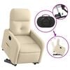 vidaXL Fauteuil inclinable électrique crème tissu