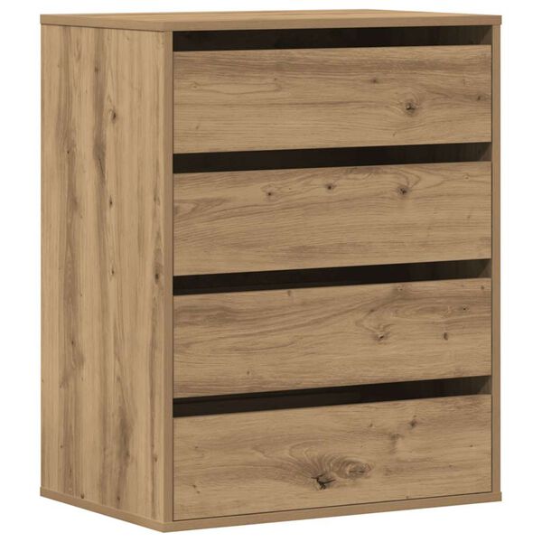 vidaXL Commode d'angle ch&ecirc;ne artisanal 60x41x76 cm bois d'ing&eacute;nierie