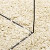 vidaXL Tapis shaggy PAMPLONA poils longs moderne dor&eacute; 120x120 cm