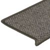 vidaXL Tapis d'escalier autocollants 30 pcs 65x21x4 cm gris et beige