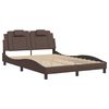 vidaXL Cadre de lit Viana sans matelas marron 140x190 cm similicuir