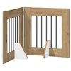 vidaXL Porte de chien pliable avec supports 2 pc Ch&ecirc;ne artisanal
