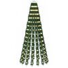 vidaXL Arbre de No&euml;l LED EKENAS 150 cm 240 LED Blanc chaud Acier Vert