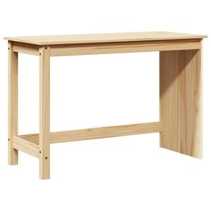 vidaXL Bureau Marron 112 x 50 x 75 cm Bois de Pin Massif