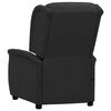 vidaXL Fauteuil de massage Noir Tissu microfibre