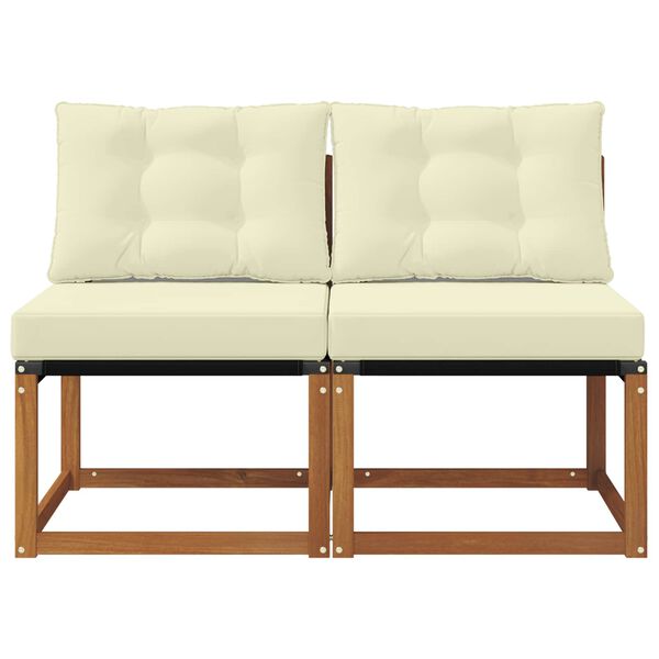 vidaXL 2 Pi&egrave;ce Canap&eacute; du milieu ext&eacute;rieur