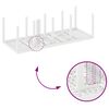vidaXL Ensemble de salle &agrave; manger pour jardin 11 pcs Blanc Rattan Polt