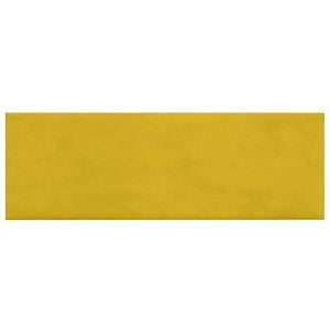 vidaXL T&ecirc;te de lit murale 12 pc Jaune Velours