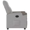vidaXL Fauteuil inclinable &eacute;lectrique gris nuage tissu