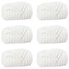 vidaXL Couvertures &agrave; jeter 6 pcs Blanc 270 x 240 cm Toison